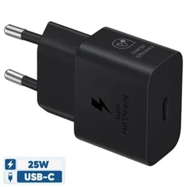 شارژر فست 25 وات سامسونگ مدل EP-T2510، دارای خروجی Type C، پشتیبانی از شارژ ایمن (MultiProtect)